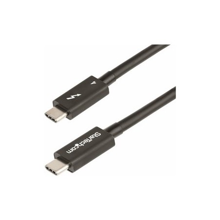 StarTech.com 3ft (1m) Thunderbolt 4 Cable, 40Gbps, 100W Power Delivery, 4K/8K Video, Intel-Certified Thunderbolt Cable