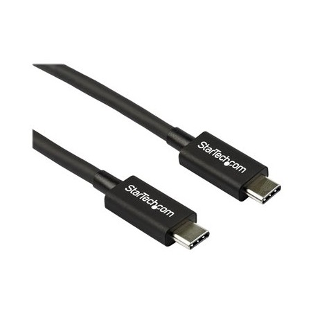 StarTech.com 2.6ft (80cm) Thunderbolt 3 Cable, 40Gbps, 100W PD, 4K/5K Video, Thunderbolt-Certified, Compatible w/ TB4/USB