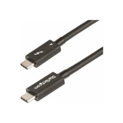 StarTech.com 1.6ft (50cm) Thunderbolt 4 Cable, 40Gbps, 100W Power Delivery, 4K/8K Video Support, Intel-Certified Thunderbolt