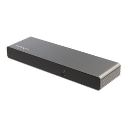 StarTech.com Thunderbolt 3 Dock, Dual 4K 60Hz Monitor TB3 Docking Station with DisplayPort, HDMI & 1080p VGA, 85W Power