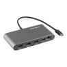StarTech.com Thunderbolt 3 Mini Dock - Portable Dual Monitor w/HDMI 4K 60Hz - 2X USB-A Hub (3.2/2.0), GbE - 28cm Cable - TB3