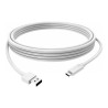 Vision - Kabel USB - USB typ A (M) do USB-C (M) - USB 3.0 - 3 A - 1 m - bílá