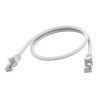 Vision - Sítový kabel - RJ-45 (M) do RJ-45 (M) - 50 cm - 6.2 mm - STP - CAT 6a - lisovaný, provedení bez hrbolku - bílá
