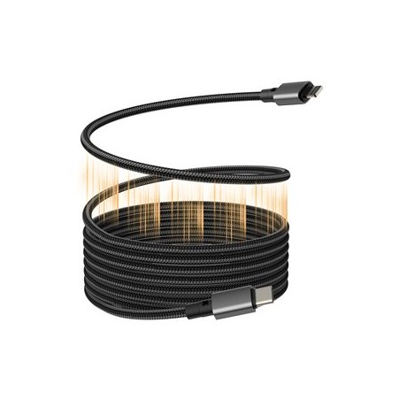 VISION - Kabel Lightning - USB-C s piny (male) do Lightning s piny (male) - 1 m - cerná - magnetický, podpora Power Delivery