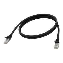 Vision - Sítový kabel - RJ-45 (M) do RJ-45 (M) - 1 m - 6.2 mm - STP - CAT 6a - lisovaný, provedení bez hrbolku - cerná