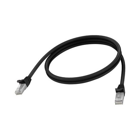 Vision - Sítový kabel - RJ-45 (M) do RJ-45 (M) - 1 m - 6.2 mm - STP - CAT 6a - lisovaný, provedení bez hrbolku - cerná