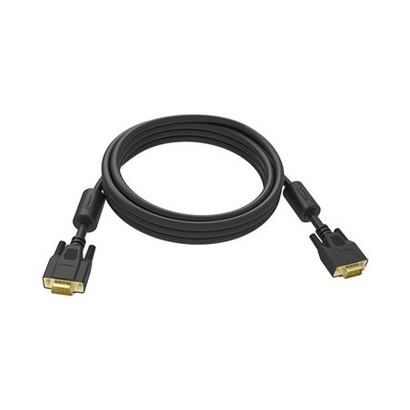 Vision Professional - Kabel VGA - HD-15 (VGA) (M) do HD-15 (VGA) (M) - 10 m - křídlové šrouby - černá