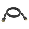 Vision Professional - Kabel VGA - HD-15 (VGA) (M) do HD-15 (VGA) (M) - 10 m - křídlové šrouby - černá