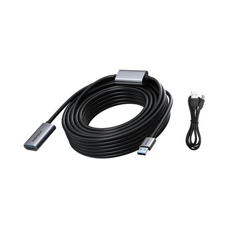 Vision - Prodlužovací šnura USB - USB typ A (F) do USB typ A (M) - USB 3.0 - 10 m - aktivní - cerná