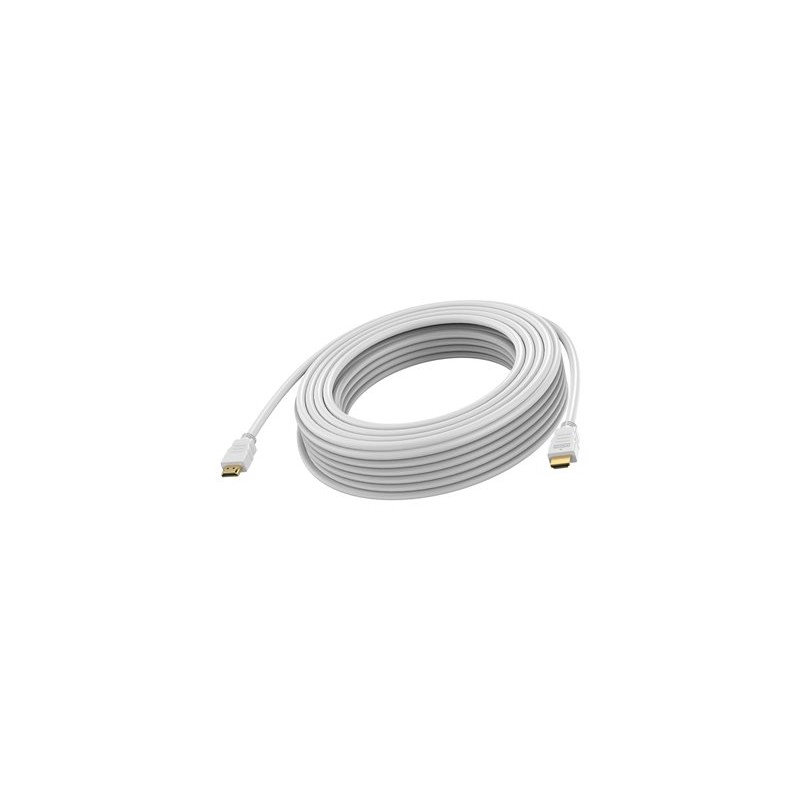VISION - Vysoká rychlost - HDMI kabel - HDMI s piny (male) do HDMI s piny (male) - 15 m - dvojnásobne stínený - bílá - podpora