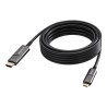 VISION - Kabel adaptéru - USB-C s piny (male) do HDMI s piny (male) - 10 m - optické vlákno - cerná - podpora 4K60 Hz (3840 x