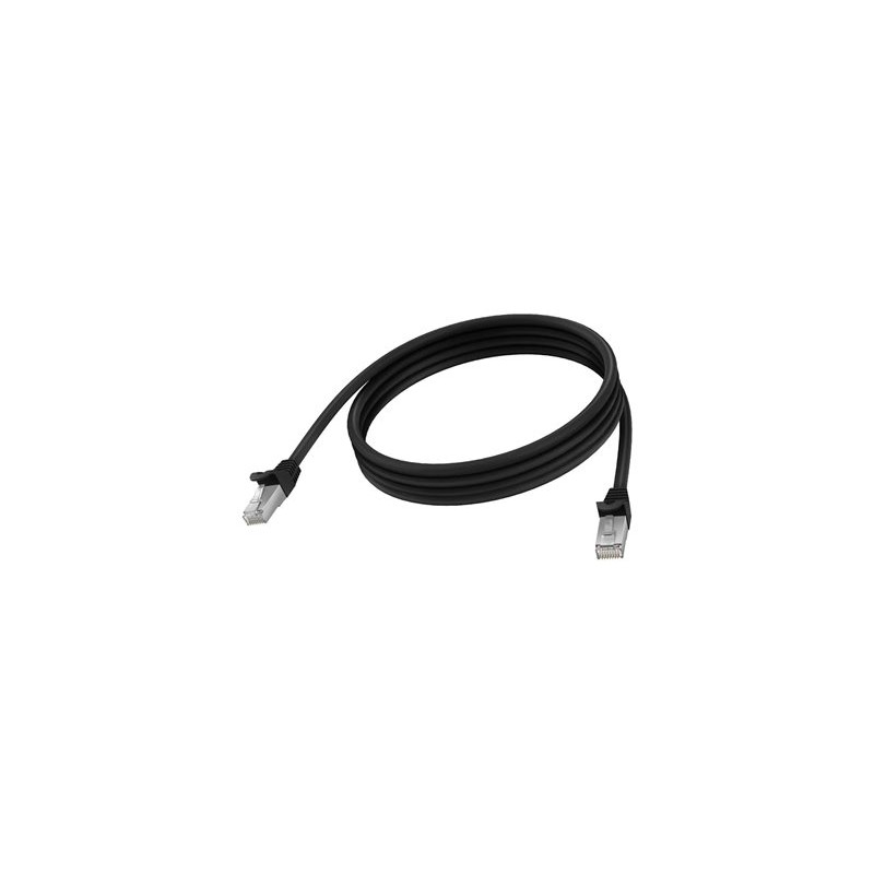 Vision - Sítový kabel - RJ-45 (M) do RJ-45 (M) - 2 m - 6.2 mm - STP - CAT 6a - lisovaný, provedení bez hrbolku - cerná