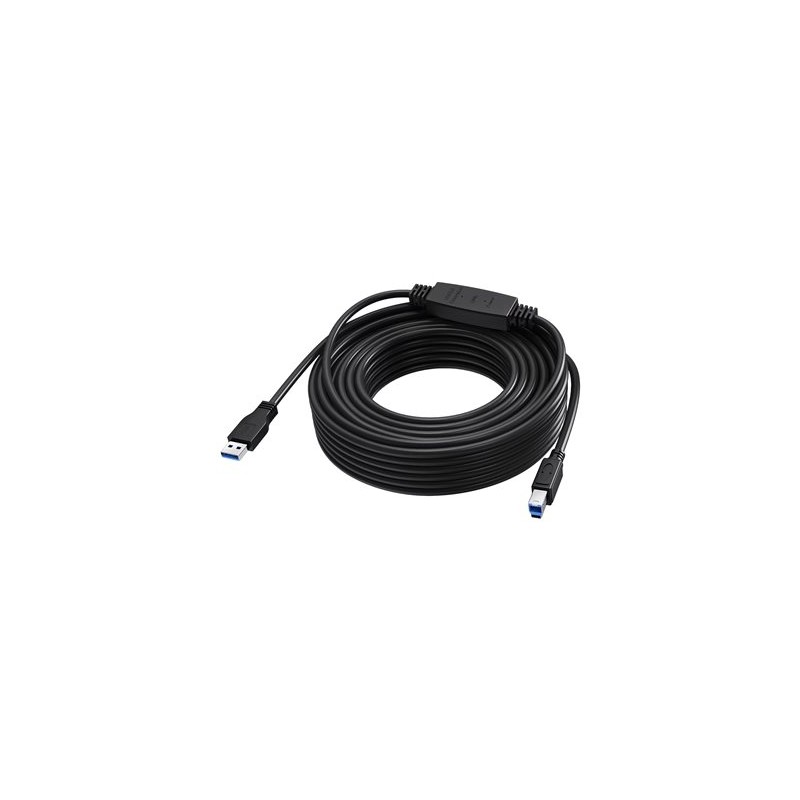 Vision - Kabel USB - USB typ A (M) do USB Type B (M) - USB 3.0 - 15 m - aktivní inline booster - cerná