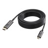 VISION - Kabel adaptéru - USB-C s piny (male) do HDMI s piny (male) - 15 m - optické vlákno - cerná - podpora 4K60 Hz (3840 x