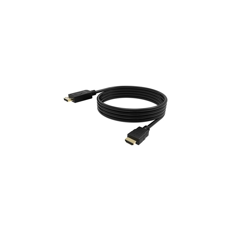 VISION - Kabel adaptéru - DisplayPort s piny (male) do HDMI s piny (male) - 2 m - cerná - podpora 8K60Hz