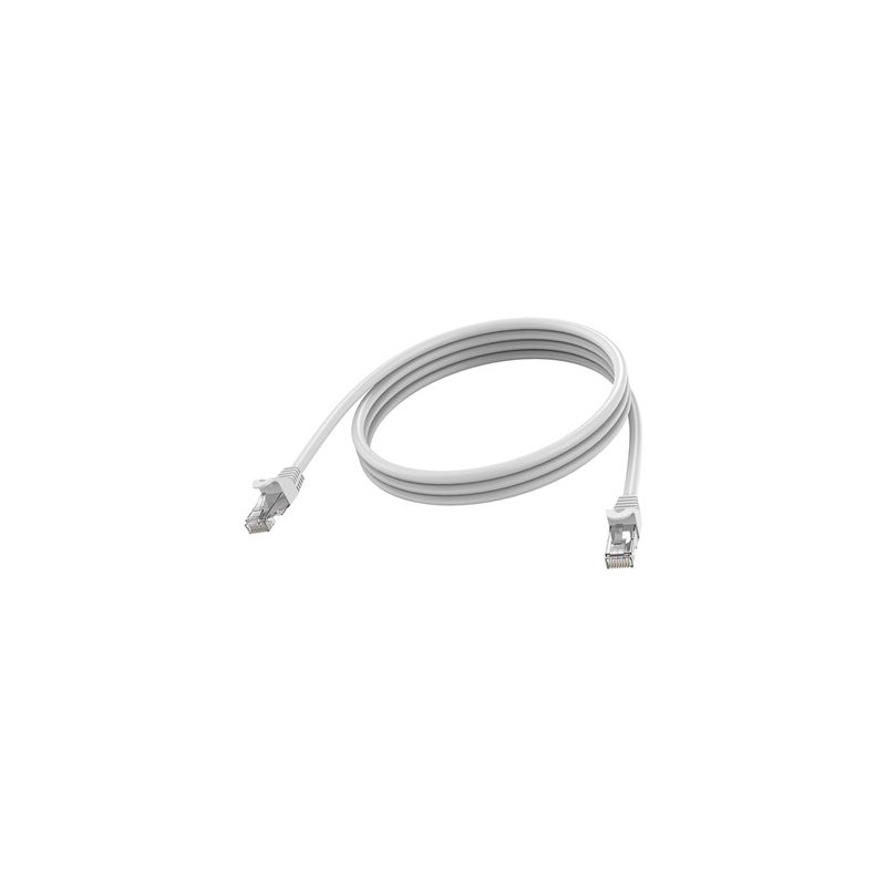 Vision - Sítový kabel - RJ-45 (M) do RJ-45 (M) - 2 m - 6.2 mm - STP - CAT 6a - lisovaný, provedení bez hrbolku - bílá