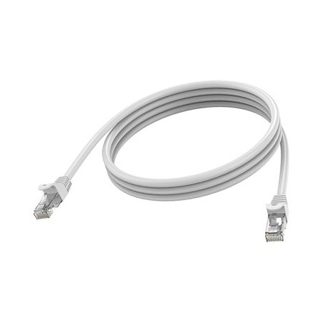 Vision - Sítový kabel - RJ-45 (M) do RJ-45 (M) - 2 m - 6.2 mm - STP - CAT 6a - lisovaný, provedení bez hrbolku - bílá