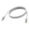 Vision - Sítový kabel - RJ-45 (M) do RJ-45 (M) - 2 m - 6.2 mm - STP - CAT 6a - lisovaný, provedení bez hrbolku - bílá