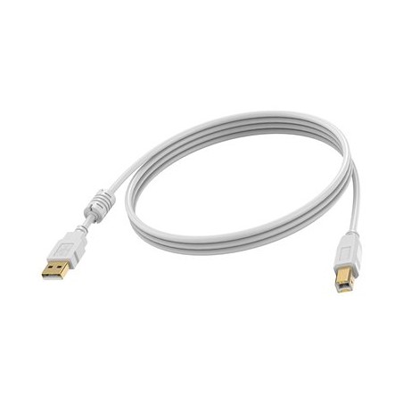 Vision Techconnect - Kabel USB - USB typ B (M) do USB (M) - USB 2.0 - 2 m - bílá