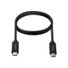 Vision - USB kabel - USB-C (M) do USB-C (M) - Thunderbolt 3 / USB 3.0 / USB 3.1 Gen 1 - 3 A - 2 m - černá