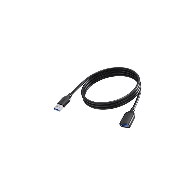 Vision - Prodlužovací šnura USB - USB typ A (F) do USB typ A (M) - USB 3.0 - 2 m - cerná