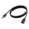 Vision - Prodlužovací šnura USB - USB typ A (F) do USB typ A (M) - USB 3.0 - 2 m - cerná