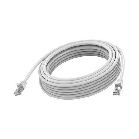 Vision - Sítový kabel - RJ-45 (M) do RJ-45 (M) - 3 m - 6.2 mm - STP - CAT 6a - lisovaný, provedení bez hrbolku - bílá