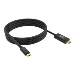 VISION - Kabel adaptéru - USB-C s piny (male) do HDMI s piny (male) - 2 m - cerná - podpora 8K UHD (7680 x 4320)