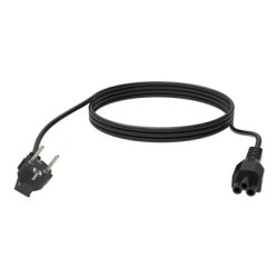 Vision - Elektrický kabel - IEC 60320 C5 do power CEE 7/7 (Z) - 250 V - 16 A - 3 m - licna - černá