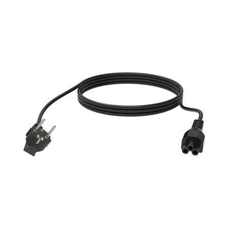 Vision - Elektrický kabel - IEC 60320 C5 do power CEE 7/7 (Z) - 250 V - 16 A - 3 m - licna - černá