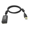 Vision Professional - Prodlužovací šňůra USB - USB (M) do USB (F) - USB 2.0 - 5 m - aktivní inline booster - černá