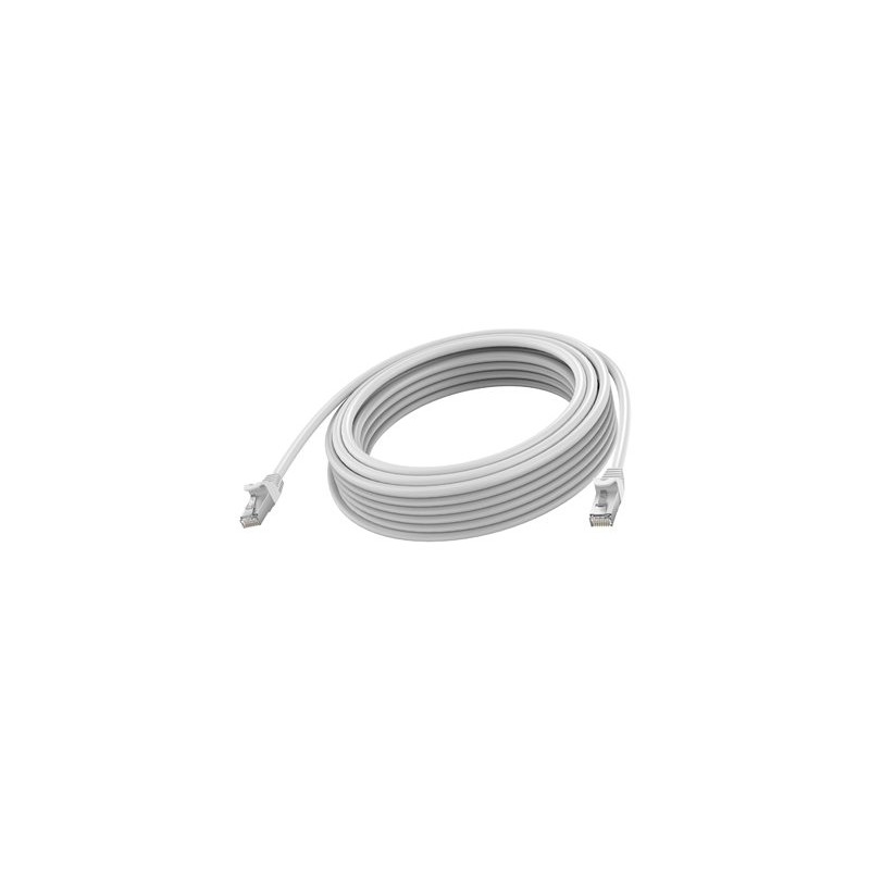 Vision - Sítový kabel - RJ-45 (M) do RJ-45 (M) - 5 m - 6.2 mm - STP - CAT 6a - lisovaný, provedení bez hrbolku - bílá