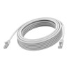 Vision - Sítový kabel - RJ-45 (M) do RJ-45 (M) - 5 m - 6.2 mm - STP - CAT 6a - lisovaný, provedení bez hrbolku - bílá