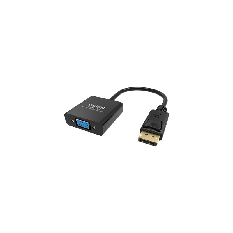Vision Professional - Video adaptér - DisplayPort (M) do HD-15 (VGA) (F) - černá