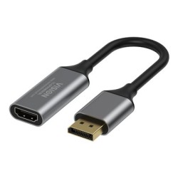 VISION - Video adaptér - DisplayPort s piny (male) do HDMI se zdírkami (female) - cerná - podpora 4K60Hz