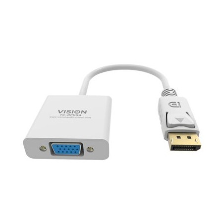 Vision - Nástroj pro převod videa - DisplayPort - VGA - bílá