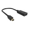 VISION - Video adaptér - Mini DisplayPort s piny (male) do HDMI se zdířkami (female) - černá - podporuje 4K