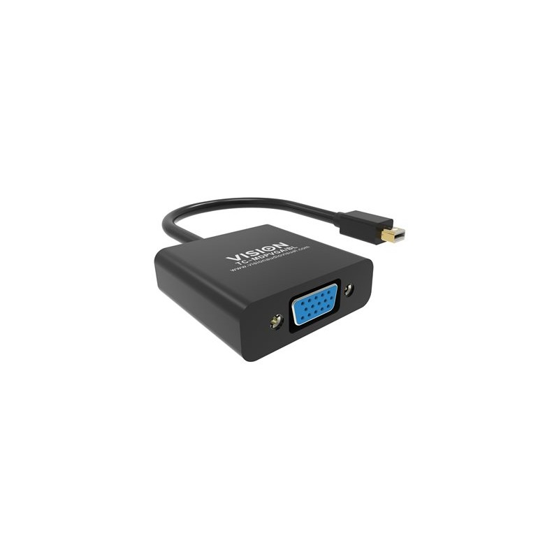 Vision Professional - Video adaptér - Mini DisplayPort (M) do HD-15 (VGA) (M) - černá