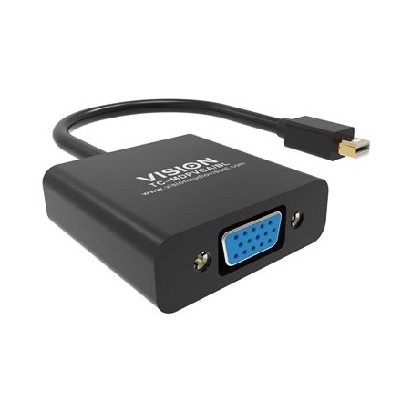 Vision Professional - Video adaptér - Mini DisplayPort (M) do HD-15 (VGA) (M) - černá