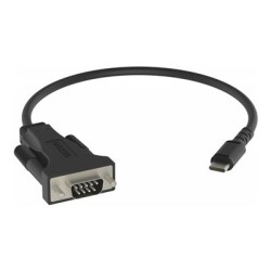 Vision Professional - Sériový adaptér - USB-C (M) do DB-9 (M) - černá