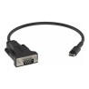 Vision Professional - Sériový adaptér - USB-C (M) do DB-9 (M) - černá