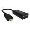 VISION - Video adaptér - USB-C s piny (male) do DisplayPort se zdírkami (female) - 15 cm - cerná - podpora 8K60Hz (7680 x 4320)