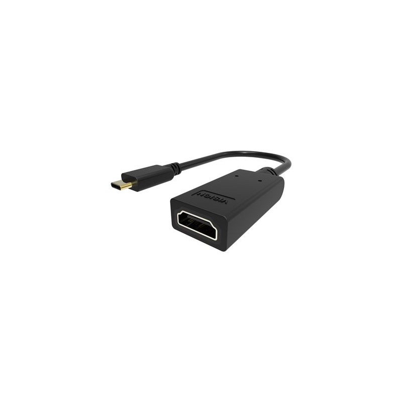 VISION - Video adaptér - USB-C s piny (male) do HDMI se zdířkami (female) - černá - podporuje 4K