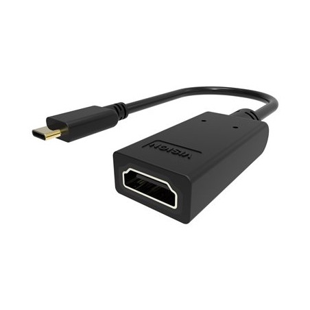 VISION - Video adaptér - USB-C s piny (male) do HDMI se zdířkami (female) - černá - podporuje 4K