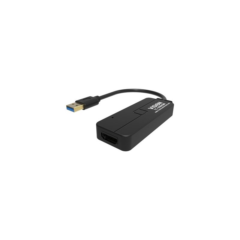 Vision - Externí video adaptér - USB 3.0 - HDMI - černá - maloobchod
