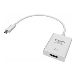 Vision TC-USBCHDMI - Externí video adaptér - USB-C 3.1 - HDMI - bílá - maloobchod
