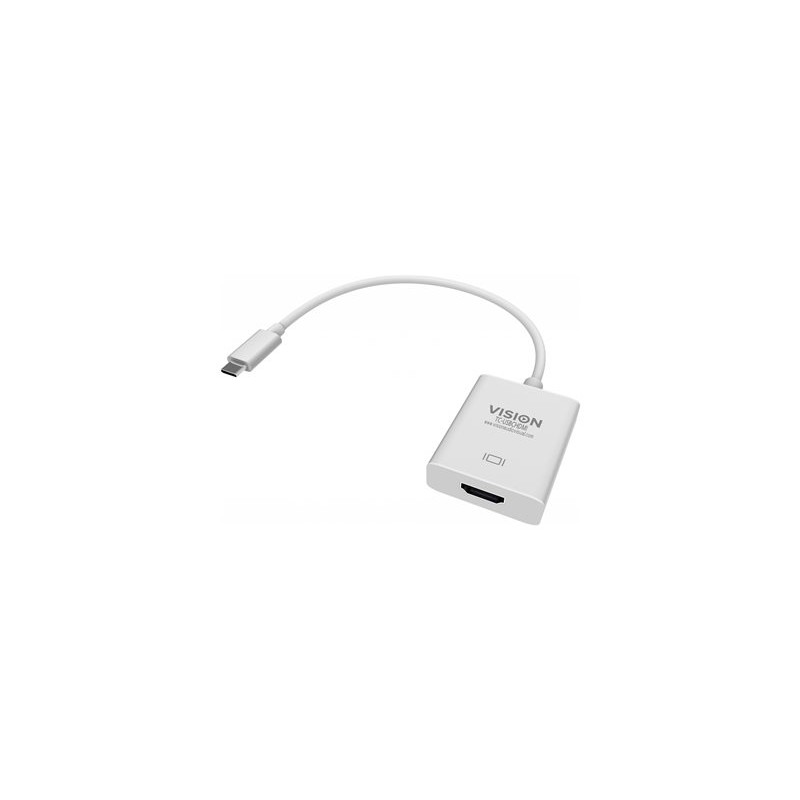 Vision TC-USBCHDMI - Externí video adaptér - USB-C 3.1 - HDMI - bílá - maloobchod