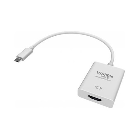 Vision TC-USBCHDMI - Externí video adaptér - USB-C 3.1 - HDMI - bílá - maloobchod