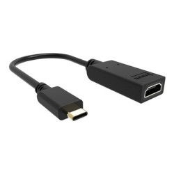 VISION - Video adaptér - USB-C s piny (male) do HDMI se zdírkami (female) - cerná - podpora 4K60 Hz (3840 x 2160)