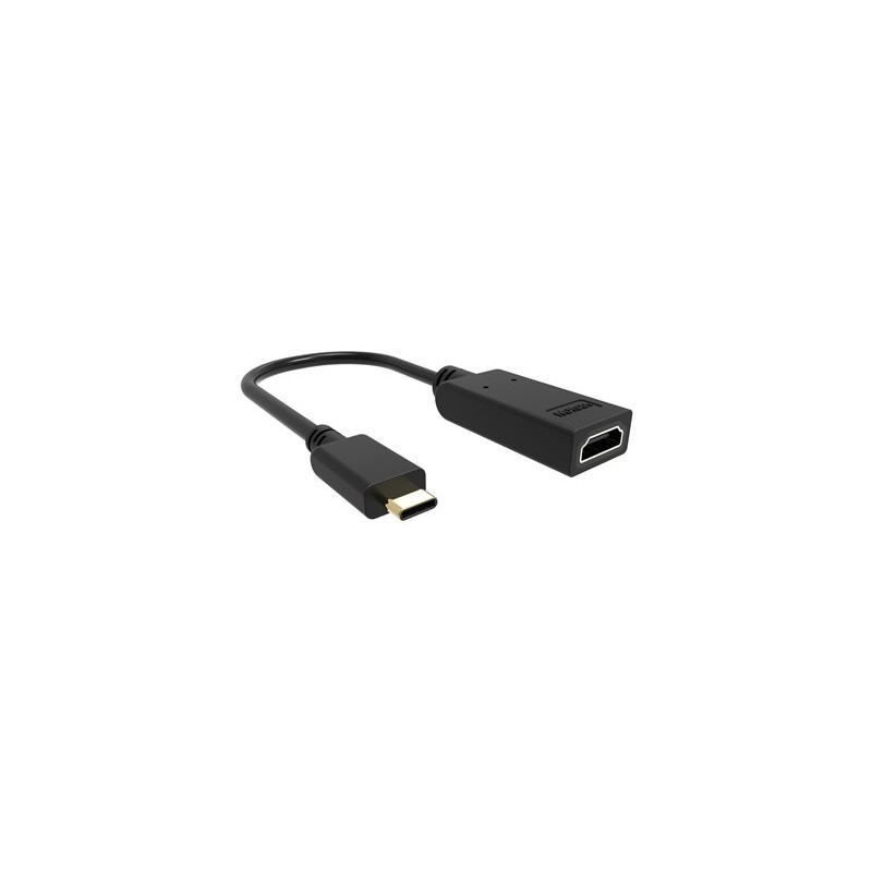 VISION - Video adaptér - USB-C s piny (male) do HDMI se zdírkami (female) - cerná - podpora 4K60 Hz (3840 x 2160)